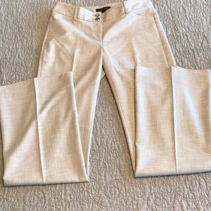 WHBM gray boot leg tweed dress pants EUC